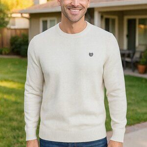 Chaps Men's Sweater Crew Neck Beige Size 2XL